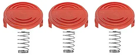 LBK RC-100 Replacement Spool Cap and Spring, Compatible with Black+Decker RC-100,3-Pack