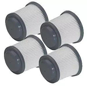 Black & Decker OEM 90552433-01 PVF110 hand vac vacuum air filter (4 Pack)