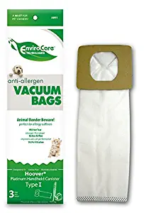 EnviroCare Replacement Anti-Allergen Vacuum Bags for Hoover Type I Canisters 3 Pack