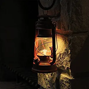 NEBO Old Red LED Lantern w/ Realistic Flicker Flame