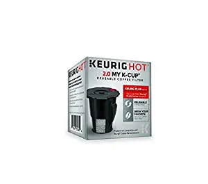 Keurig 2.0 My K-Cup Reusable Ground Coffee Filter, Compatible with All 2.0 Keurig K-Cup Pod Coffee Makers, 1 Count, Black