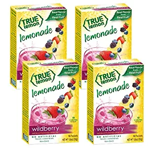 True Lemon WILDBERRY LEMONADE (Pack of 4) 10ct each box. True Citrus