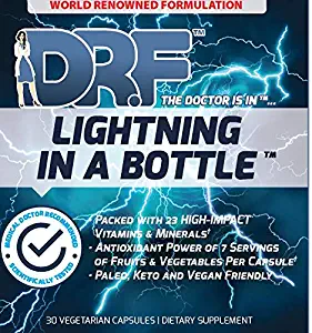 Lightning in a Bottle by Dr. Farrah World Renown Medical Doctor | 23 High Impact Vitamins & Minerals | Antioxidant Power of 7 Servings of Fruit & Vegetables | Paleo, Keto, & Vegan Friendly