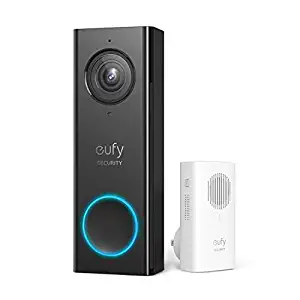 eufy Security Wi-Fi Video Doorbell, 2K Resolution, Real-Time Response, No Monthly Fees, Secure Local Storage, Free Wireless Chime (Requires Existing Doorbell Wires, 16-24 VAC, 30 VA or above)