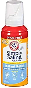 Simply Saline Instant Relief for Everyday Congestion Nasal Mist 4.25 oz (Pack of 3) 