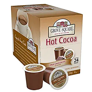Grove Square Hot Cocoa, Milk Chocolate,12.70 oz, 24 Single Serve Cups
