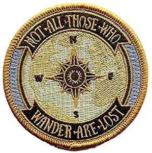 O'Houlihans - Not all Those Who Wander are Lost Iron on Patch