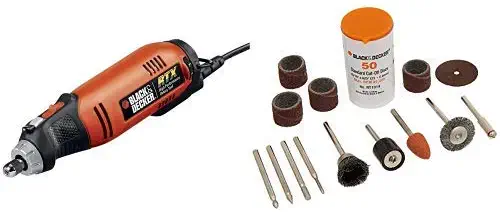 BLACK+DECKER RTX-B 3 Speed RTX Rotary Tool with Storage Case with BLACK+DECKER RT1022 Rotary Tool Accessory Kit 63-Piece