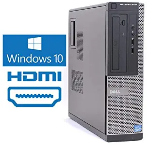 Dell Optiplex 3010 Desktop Computer Tower PC, Intel Core i5 3.1GHz, 8 GB Ram, 256 GB SSD, HDMI, WiFi, DVD-RW Windows 10 Pro, Dual Monitor Support (Renewed)