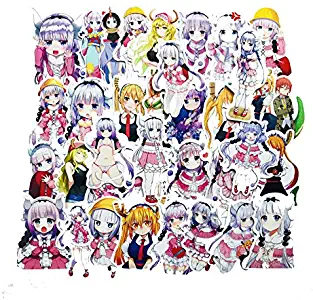 DOFE 50 PCS Kobayashi-san Chi no Maid Dragon Sticker,Car Stickers 50 pcs, Laptop Stickers,Motorcycle Bicycle Luggage Decal Graffiti Patches for Teens. (50 PCS Kobayashi-san Chi no Maid Dragon Sticker)