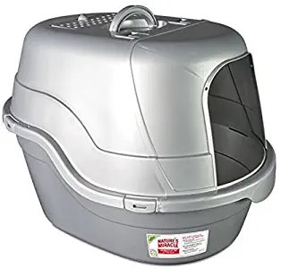 Nature's Miracle Oval Hooded Flip Top Litter Box w/ Odor Control