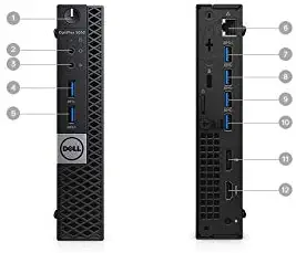Dell OptiPlex 5050 Micro Form Factor (Intel Core i5-7600T, 8 GB DDR4, 256 GB SSD) Windows 10 Pro (Renewed)