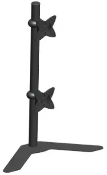 Monoprice Adjustable Tilting DUAL Desk Mount Bracket for LCD LED (Max 33Lbs, 10~23inch) - Black