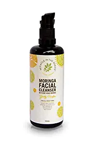 Miracle In The Green Moringa Facial Cleanser - Gentle Face Wash with Moringa Oil + Aloe Vera, Suitable for All Skin Types (100 Milliliters, 3.4 Fluid Ounces)