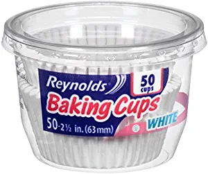 Reynolds Kitchens Baking Cups, White, 50 Count (Pack of 24) - Packaging May Vary