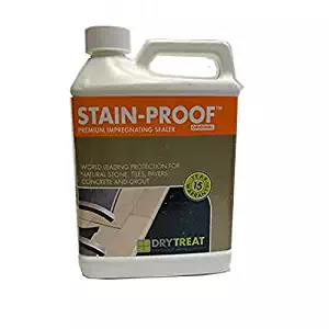 Stain-proof Premium Impregnating Indoor & Outdoor Sealer, Quart - Stone, Paver, Concrete, Marble, Tile & Grout Sealer by Dry-Treat