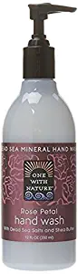 One With Nature Dead Sea Mineral Hand Wash, Rose Petal - 12 Oz