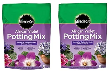 Miracle-Gro African Violet Potting Mix, 8-Quart (currently ships to select Northeastern & Midwestern states) … (2 Pack)