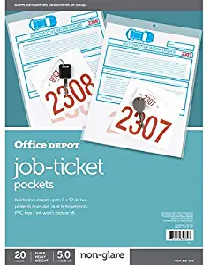 Office Depot Job Ticket Holders, 9in. x 12in, Pack of 20, R179919