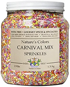 India Tree Nature's Colors Sprinkles, Carnival Mix, 2.9-Pound