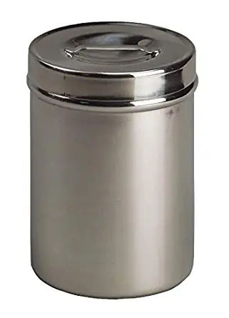 Grafco Medium Stainless Steel Storage Jar with Lid, 1 Quart Capacity, 5
