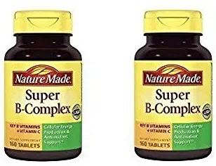 Nature Made Super B Complex Tablets, 160 Count ( Pack of 2)