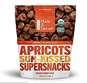 Made in Nature Organic Dried Apricots, 48oz - Non-GMO Vegan Dried Fruit Super Snack