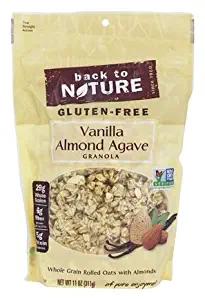 Back to Nature Gluten-Free Vanilla Almond Agave Granola 11oz (2 Pack))