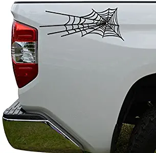 Hiweike Spider Web Cobweb Vinyl Decal Laptop Car Truck Bumper Window Sticker