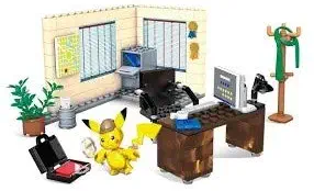 Mattel MTTGGK26 Mega Construx - Detective Pikachu Office - 6 Piece
