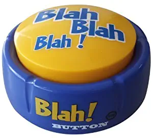 Blah Button – Talking Blue Button Features Hilarious Blah Sayings – Talking Novelty Gift for Laughs and Stress Relief – Talkie Toys Products