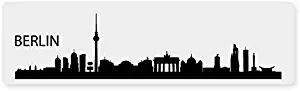 AK Wall Art Berlin Skyline Vinyl Sticker - Car Window Bumper Laptop - Select Size