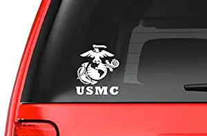 US Marine Corps Vinyl Decal Sticker (M28) | Waterproof Emblem | Easy to Apply on Macbook, Laptop, Computer Cases, Car, Truck, Boat, Trailer, Bottle, Window, Bumper or Panel by CustomDecal US