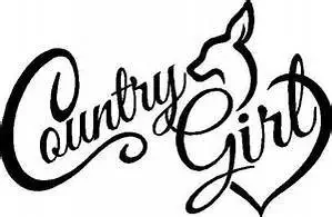 Country Girl Cowgirl Vinyl Decal Sticker|Black|Cars Trucks Vans SUV Laptops Tool Box Wall Art|5.5" X 4.5"|CGS284