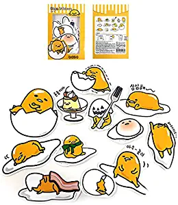 Sanrio Gudetama Lazy Egg Big Jumbo Deco Stickers (12pcs 1 Pack) (VER.3)