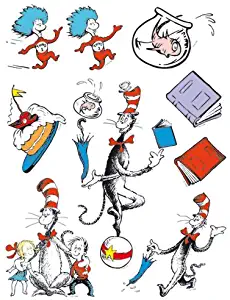 Eureka Classroom Window Clings - Cat in the Hat Characters