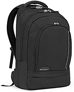 Brenthaven Prostyle Travel Backpack Fits 17 Inch Chromebooks, Laptops, Airport TSA Friendly – Black, Durable, Rugged Protection from Impact and Compression