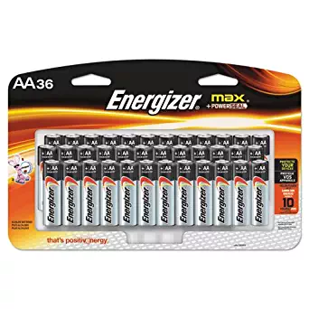 Energizer EVEE91SBP36H Max Alkaline Batteries/AA Battery, 5Height, 8.75" Width (Pack of 36)