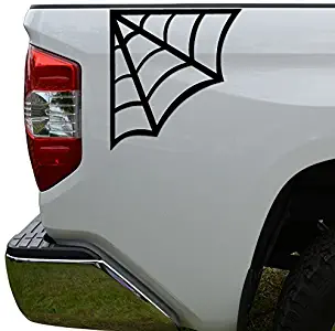 Hiweike Spider Cobweb Vinyl Decal Laptop Car Truck Bumper Window Sticker