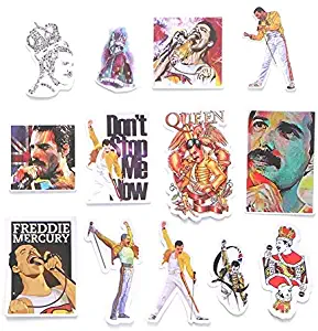 13pcs Freddie Mercury Scrapbooking Decals DIY Creative Badges DIY Decorative Stickers Vintage Notebook Phone