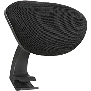 Lorell Mid-Back Chair Mesh Headrest, Black