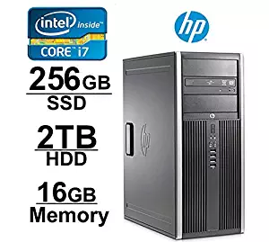 HP Elite 8200 Mini-Tower Workstation - Core i7 upto 3.8GHZNew 250GB SSD + 2TB HDD - 16GB RAM - WIFI - 1GB Video Card w/ HDMI - DVD-ROM - Windows 10 Pro 64-Bit - (Certified Refurbished)